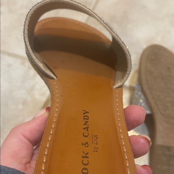 Silver Rhinestone Sandals - Picture 5 of 6